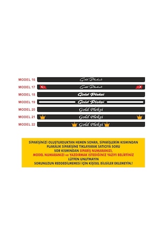 Kişiye Özel Isimli 2 Adet Uv Baskı Siyah Oto Plakalık - 613654365