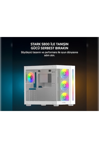 James Donkey Stark S800 R7-5700 16 GB 1 TB SSD 8 GB RTX5060 Free Dos Masaüstü Oyuncu Bilgisayarı