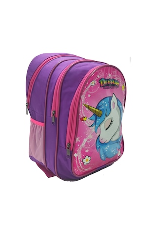 NEWFULL KIZ UNİCORN OKUL VE BESLENME ÇANTASI-EKONOMİK