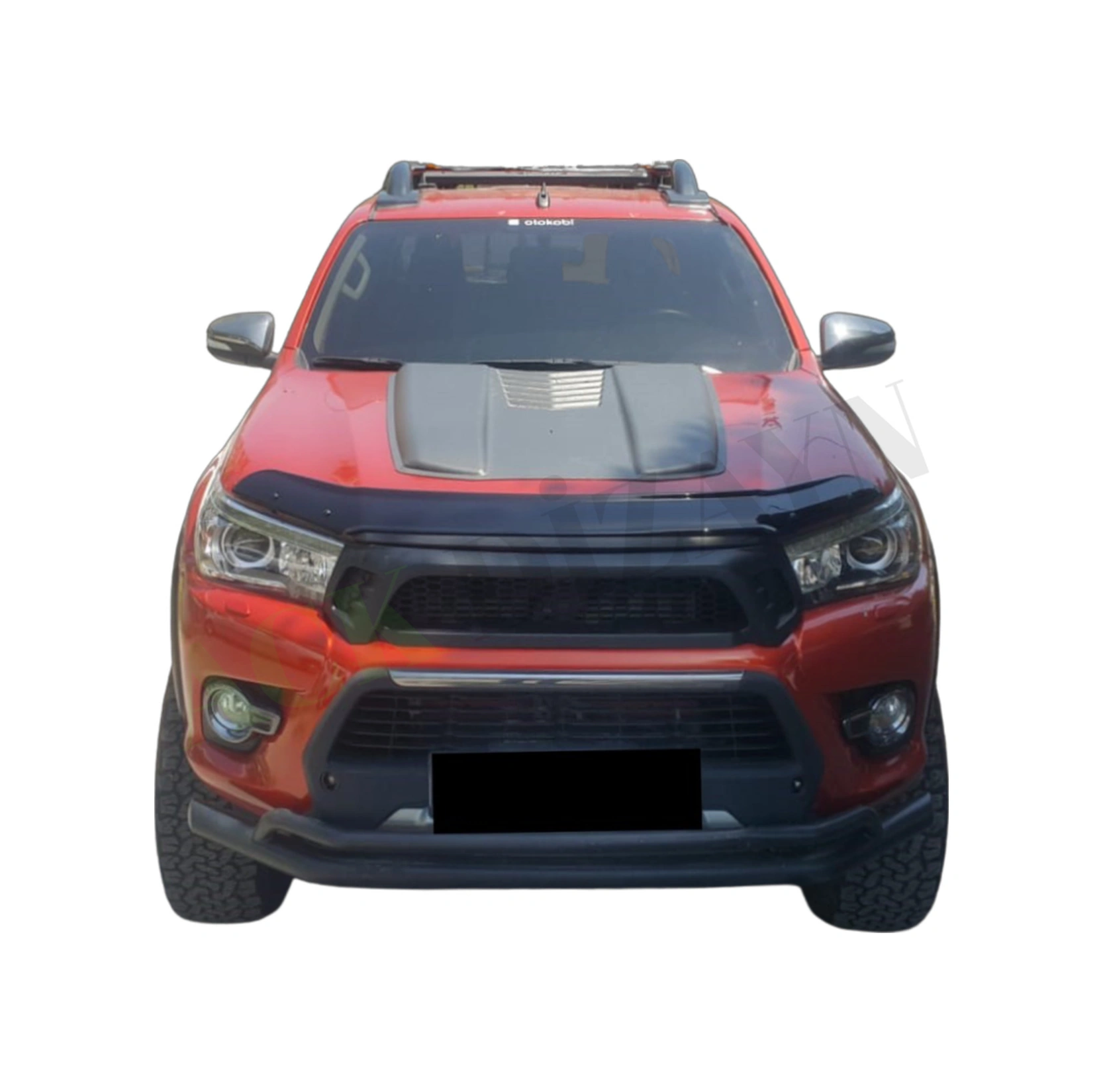 Toyota Hilux 2015+ Araca Özel Kaput Rüzgarlığ A+ Pianoblack 4mm