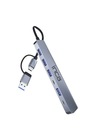 Inca Iutp-7t Usb/type-c Hub X7 Alüminyum Çoklayıcı
