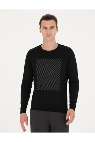 Pierre Cardin Erkek Siyah Triko Kazak 50278080-vr046 Siyah