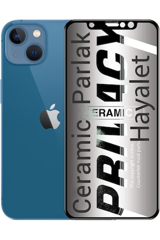 Iphone 13 Hayalet Ekran Koruyucu Parlak Seramik