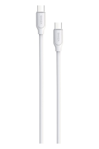 Shaza Usb C- Type C 1m 60w Destekli Şarj Ve Data Kablosu Sg2001t/wt