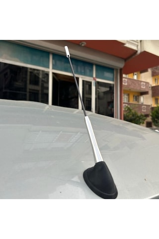 Oto Anten Krom Tavan Anteni Ve Gövde Takımı Uzun Kısa Ayarlanabilir Tüm Araçlara Uyar