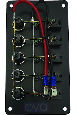Sealux 5Li Dikey. Izoleli. Switch Panel. Sigortalı
