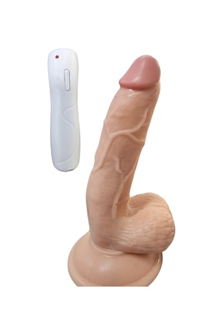 River World 19 Cm Lik Gerçekçi Kumandalı Titreşimli Vantuzlu Vibratör