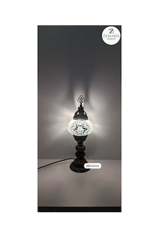 El Yapımı Otantik Mozaik Masa Beyaz - 752264391 Beyaz