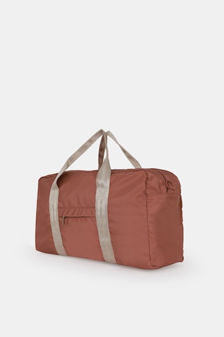 İcone Bag Kadın & Erkek Spor Çantası, Paraşüt Kumaş Önü Cepli Unisex Spor Fitness Gym Çantası Pudra