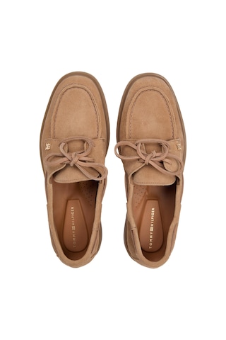 Tommy Hilfiger Kadın Light Süet Boat Shoe-13207 Safari Canvas