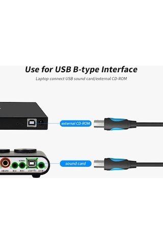 Novahub Yüksek Hızlı Usb 2.0 Yazıcı Kablosu 10m - Hp/canon/epson Uyumlu Siyah