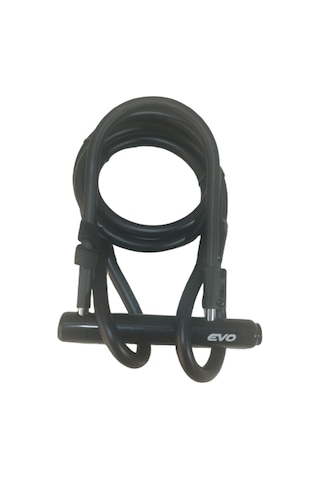 U Kilit 180x245 Mm + 15x2000 Mm Çelik Halat, 2 Parçalı Kilit