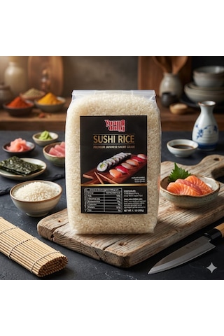 Yuandong Sushi Pirinci 500 Gr Japon Tarzı Kısa Taneli Pirinç Sushi, Onigiri Ve Asya Yemekleri İçin İdeal