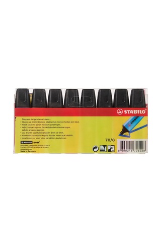 Stabilo Boss Original - Fosforlu Kalem - 8'li Paket - Çeşitli Ren Diğer