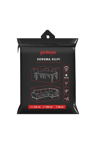 Gardener Masa Takımı Koruma Örtüsü Grdc303 / Kılıfı Pe 225 Cm X 225 Cm X 90 Cm Çok Renkli