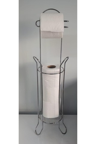 Krom Kaplama Parlak Metal Ayaklı Yedekli Wc Kağıtlık Diğer