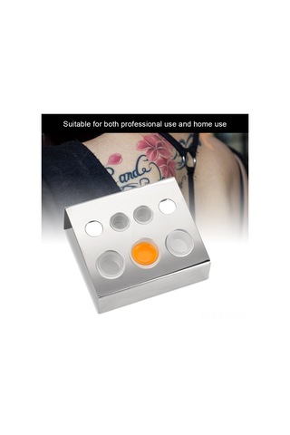 Samdoo Stainless Steel Dövme Mühür Tutucusu - 7 Delikli 1 Büyük, 2 Orta, 4 Küçük - Dayanıklı Ve Temizlenmesi Kolay Dövme Aleti