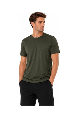 Cazador 45010 Erkek Bisiklet Yaka Haki Tshirt