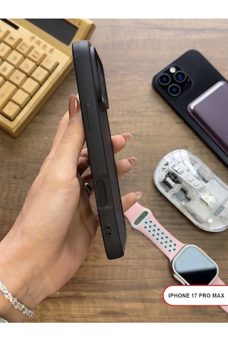 Apple iPhone 17 Pro Max Uyumlu Kamera Korumalı Darbeye Dayanıklı Renk Atmayan Keep Silikon Kılıf Siyah