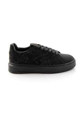 Bambi Siyah Süet Kadın Sneaker K01791072772