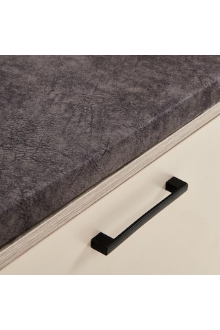 Just Home Puflu Ayakkabılık - Vizon / Rustik Meşe Vizon / Rustik Meşe Rustik Meşe - Vizon