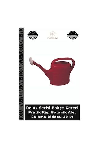 Delux Serisi Bahçe Gereci Pratik Kap Botanik Alet Sulama Bidonu 10 Lt
