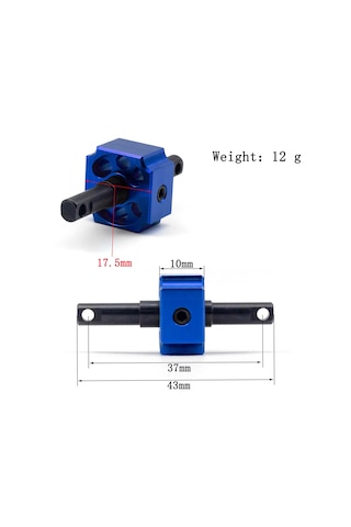 Honmex Trax4 Drag Slash İçin Mavi Alüminyum Kilitleme Düz Eksen - Dayanıklı Ve Hafif 12g