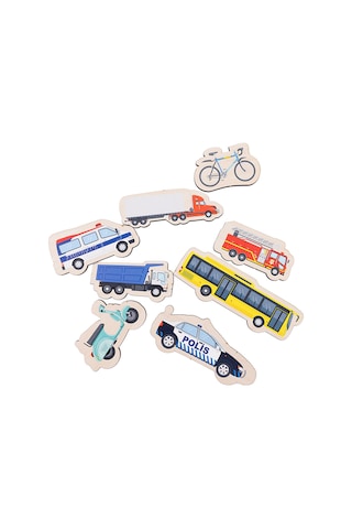 Ca Games Ahşap Kara Taşıtları Eğitici Set