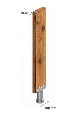 Ahşap Seperatör Direği Atlantik Çam Mdf Direk Paravan 1 Adet 250 Cm