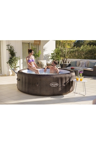 Lay-z-spa Bali Smart Airjet 6001p Enerji Tasarruflu Şişme Spa Havuzu, Mobil Uygulama Kontrollü, 5-7 Kişilik Kahverengi