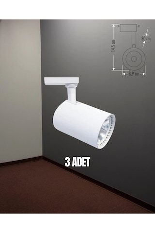 Cata Babil Ray Spot Set 3 Adet Ct-5333 Beyaz Kasa Beyaz Işık Spot + 1 Adet Ct-9710 Ray Beyaz