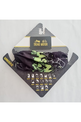 Buff Maske Bandana Green - Motosiklet Atv Bisiklet