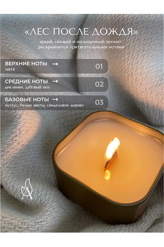 Atmospherıc.u Ahşap Fitilli Aromatik Mum 189350387 Altın Rengi