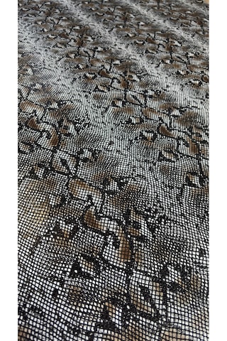 Yılan Desen Suni Deri Ayakkabılık, Çantalık, Döşemelik 100 X 140 Gri