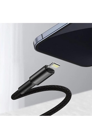 Baseus Typec Apple iPhone Uyumlu Şarj Kablosu PD 20W 1mt Siyah CATLWJ-01