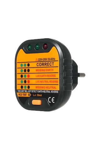 Lepmerkı Taşınabilir Fiş Çıkış Devre Soket Test Cihaz