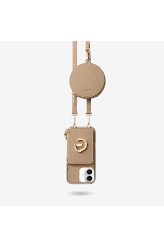 Custype Apple iPhone Uyumlu, 17 4 Parça Magsafe Askılı Telefon Kılıfı Seti Çıkarılabilir Manyetik Cüzdan Ve Mini
