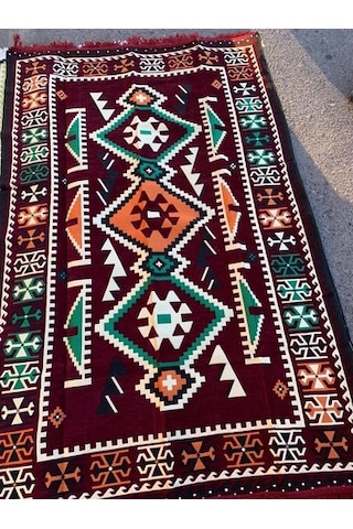 Şark Köşesi Antep Anadaolu Desenli Kilim Bordo 120 x 180 CM Şark Köşesi Antep Anadaolu Desenli Kilim Bordo 120 x 180 CM