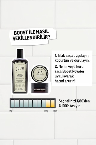 Crew Boost Shampoo 250ml & Boost Powder 10g Diğer