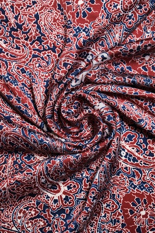 Akswsuar Etnik Desenli Fular 90 90 Cm Bordo