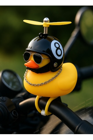 Pervaneli Motorcu Civciv Motosiklet & Bisiklet Gidon Süsü