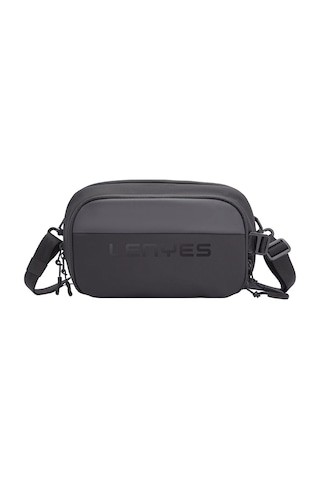 Lenyes Lb561 Su Geçirmez Aşınmaya Ve Çizilmeye Dayanıklı Omuz Askılı Aksesuar Çantası 25.5cm Gri
