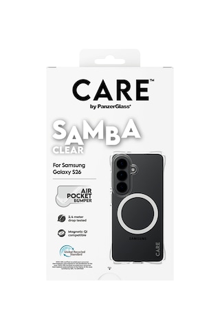 Care By Panzerglass Samba Qi Samsung Uyumlu Galaxy S26 Şeffaf-beyaz Kılıf