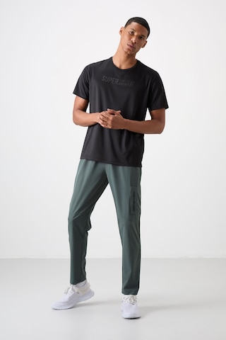 Tommy Life Siyah Polyester Nefes Alan Dokulu İnce Esnek Standart Fit Erkek Performans T-shirt - 88385 Siyah