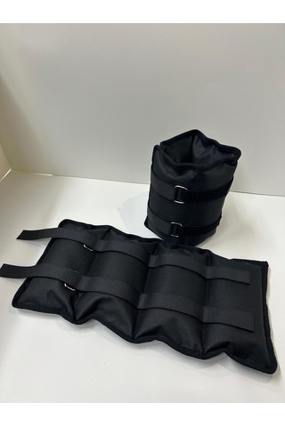 Me&ra Sport 2 Kg X 2 Adet El Ayak Bilek Ağırlık Seti Kum Ağırlık Torbası siyah