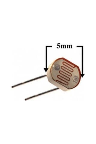 Robotiko-5Mm Ldr Işık Sensörü Foto Direnç 50 Adet