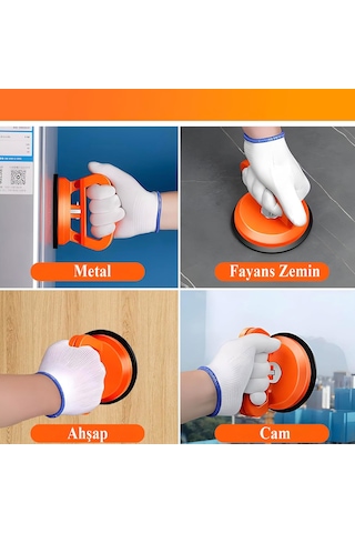 Vantuz Cam Vantuzu Vakumlu Cam Fayans Ahşap Tutucu Taşıma Araba Kaporta Göcük Çektirme Plastik Tekli