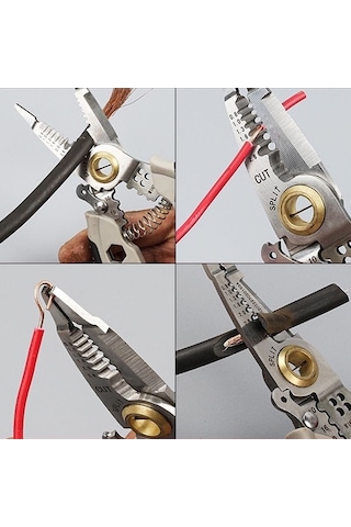 Pazly Sıyırma Renk Makinesi Kablo İnç Delikli Çelik Çok Boyutlu Amaçlı Altıgen 7 6pi