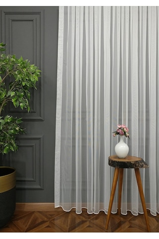 Evdepo Home Kullanıma Hazır Vual Tül Perde (540662467)