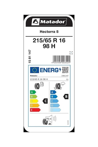 Matador 215/65R16 98H Hectorra 5 Yaz Lastiği 2025